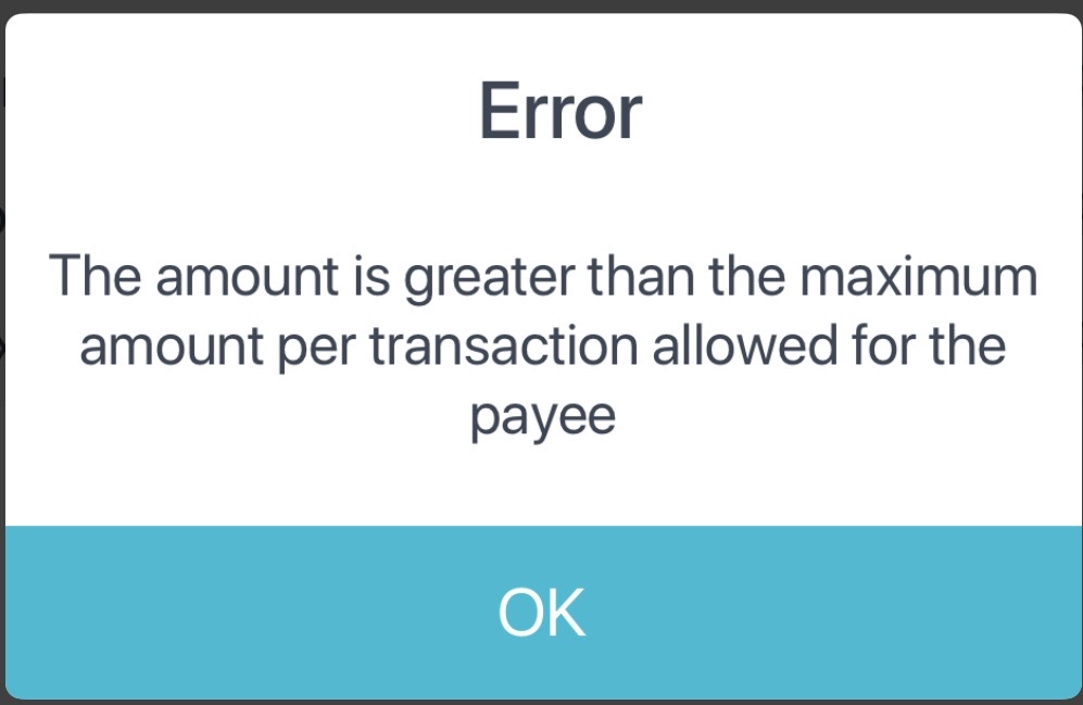 Bankily error